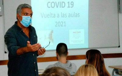 Charla sobre medidas preventivas para evitar el COVID